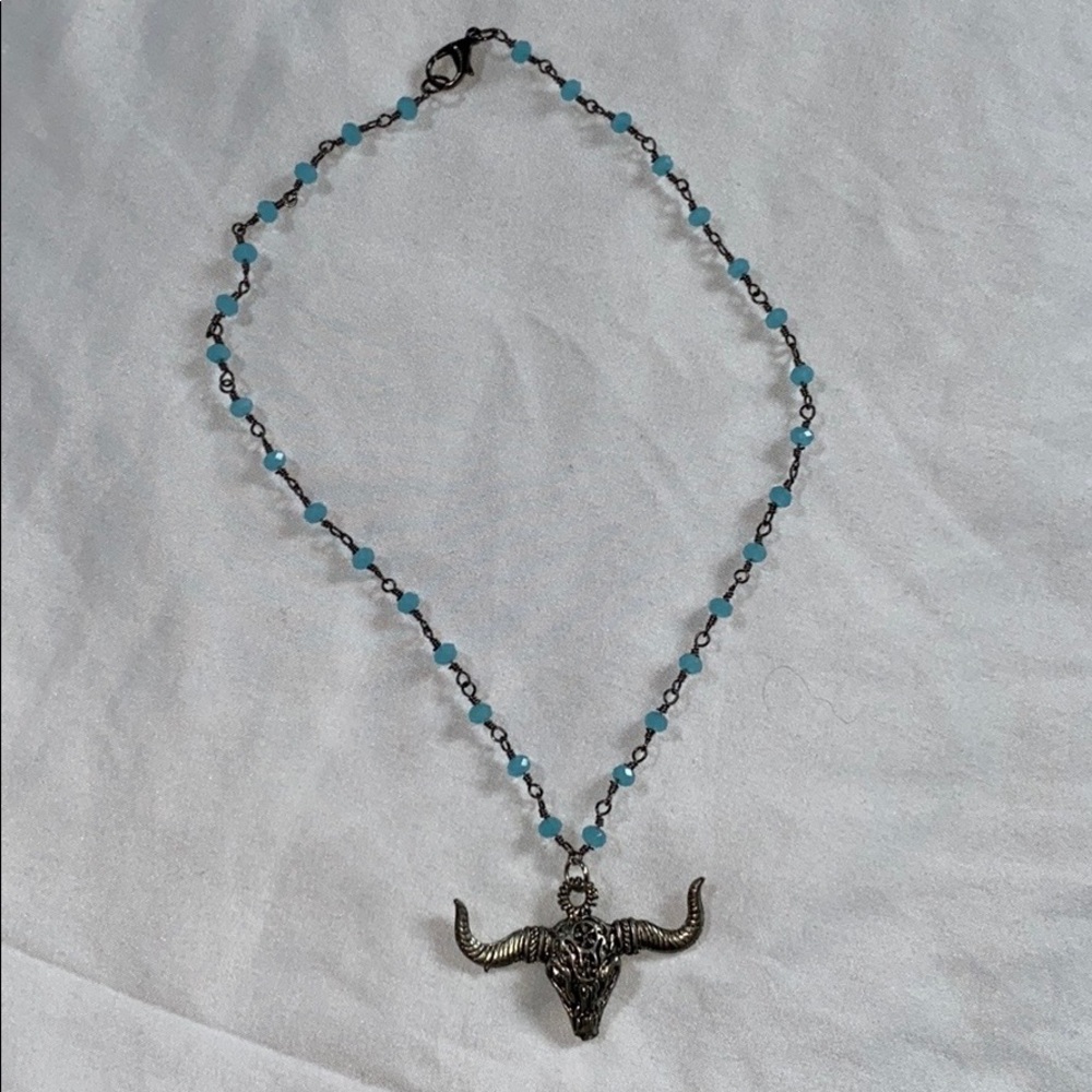 Bull head necklace